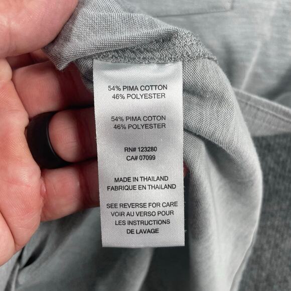 Travis Mathew Button Down OU Golf Shirt Men's Large Gray Long Sleeve Stretch - Picture 9 of 12